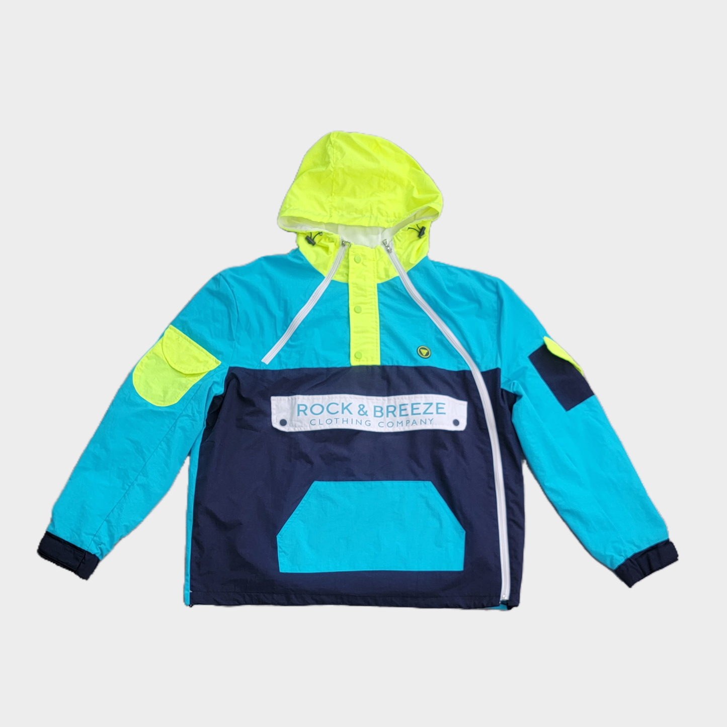Triple Zip Windbreaker Jacket VOLT – Front View
