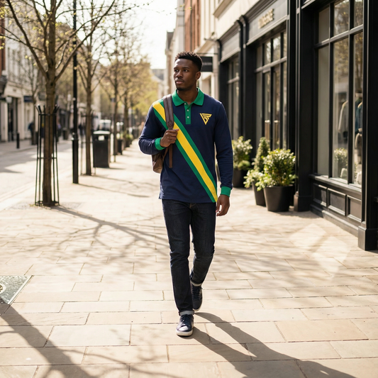 Piqué Striped Polo | Premium Striped Polo Shirt – Rock & Breeze