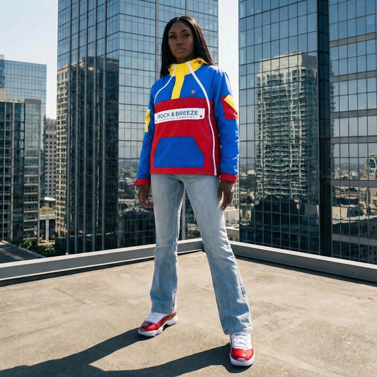 Blue Triple Zip lifestyle image