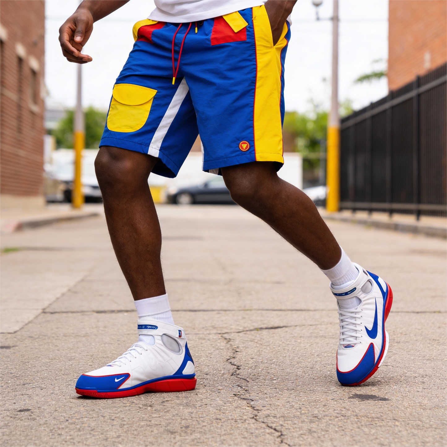 Blue Utility shorts streetwear