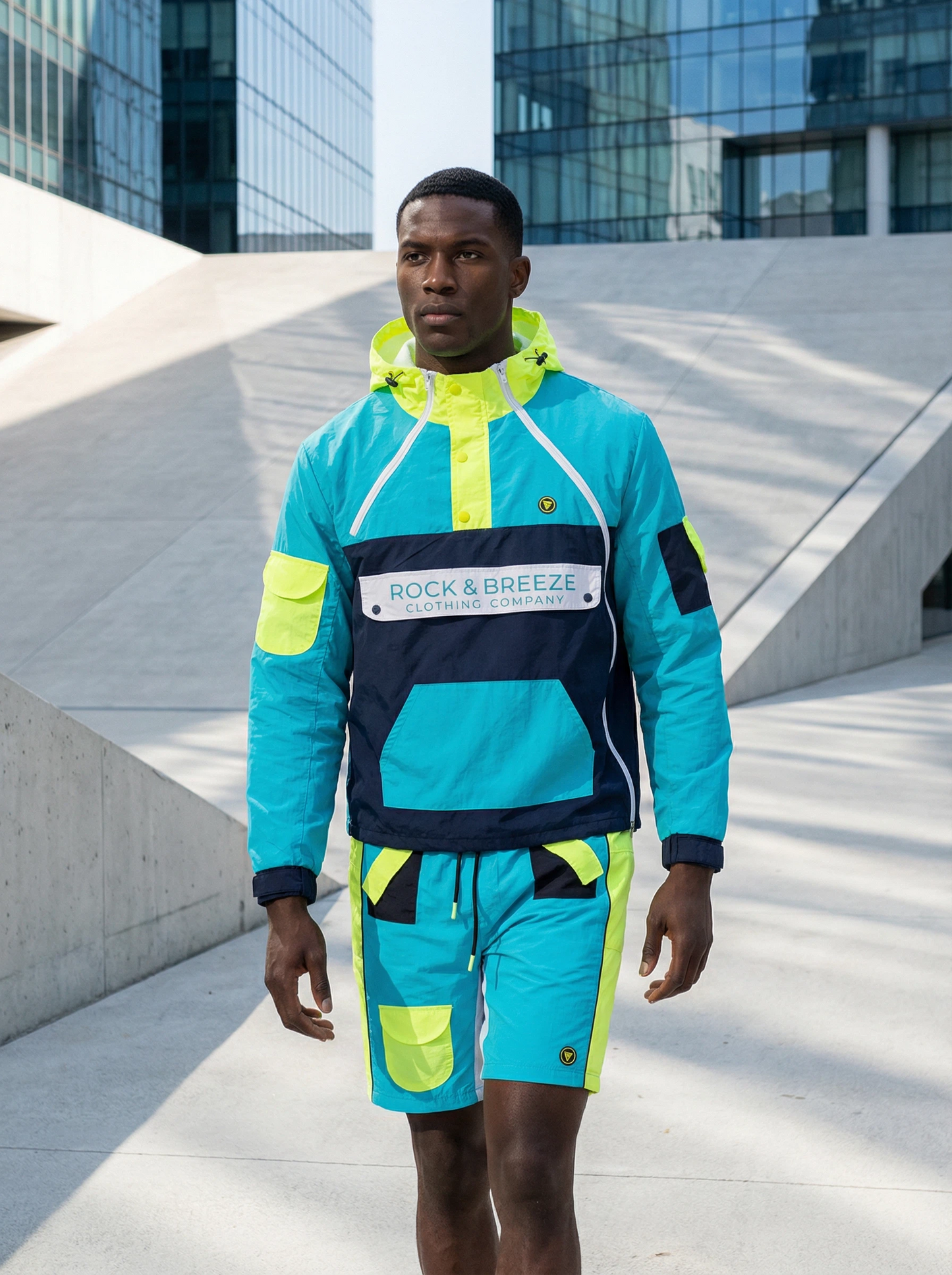 Triple Zip Windbreaker Jacket – VOLT | Lightweight Streetwear Windbreaker